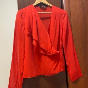 NWOT Robert Rodriguez Red Blouse Size 0
